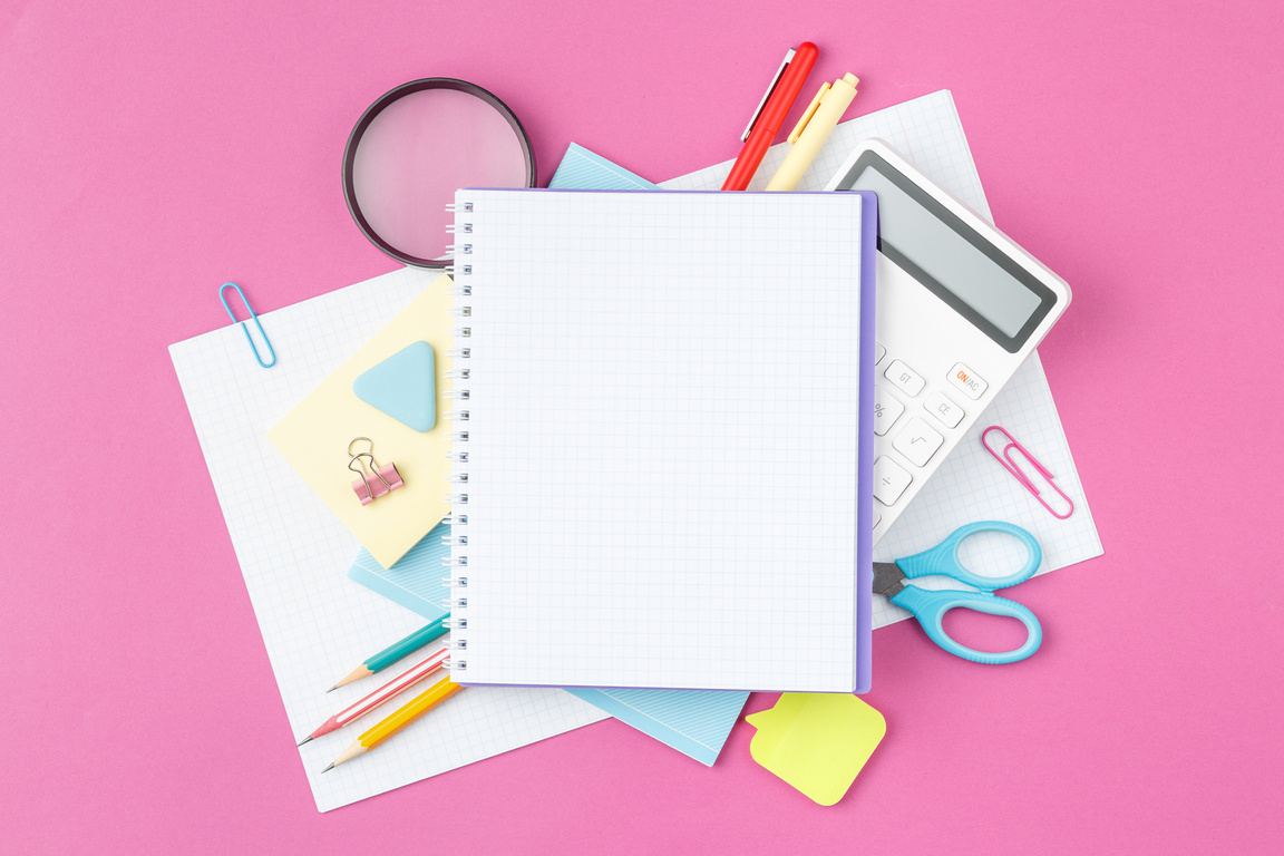 School Supplies on a Desk